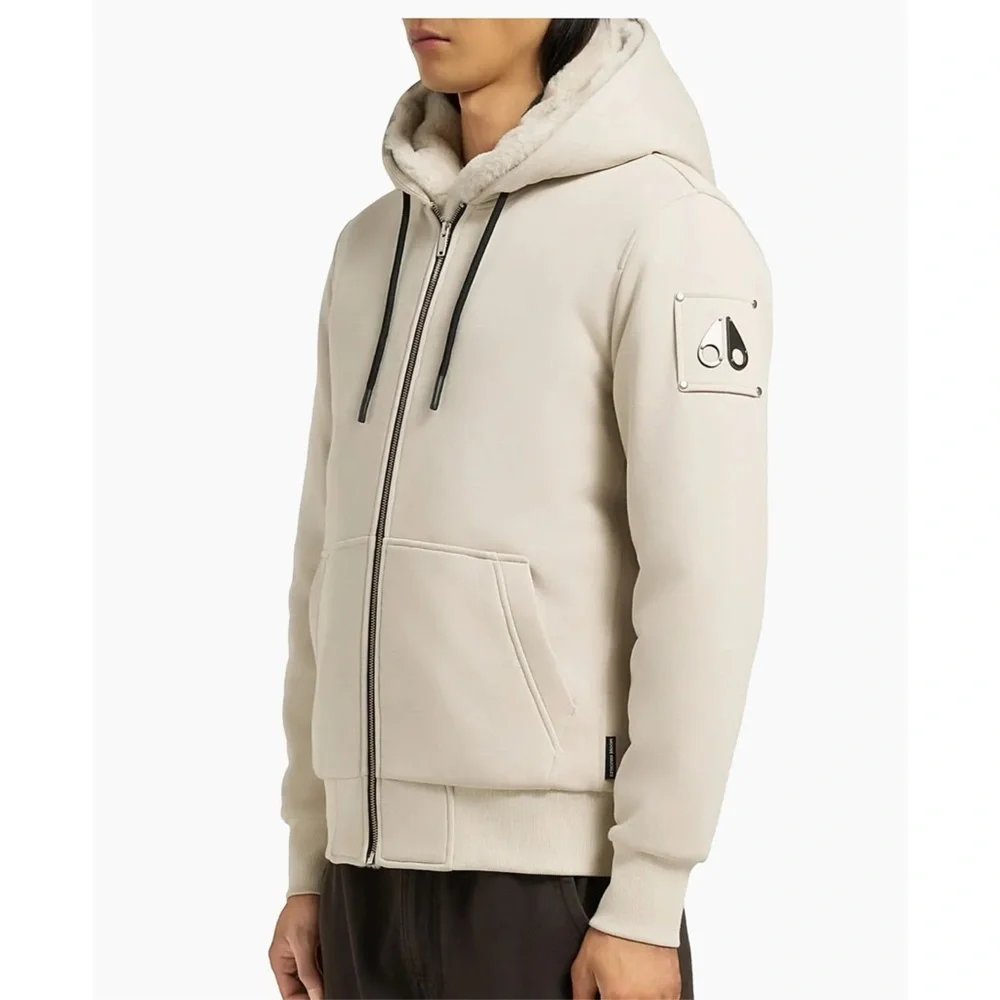 Moose knuckles men's classic bunny, zip up hoodie size XXL - Picture 2 of 7